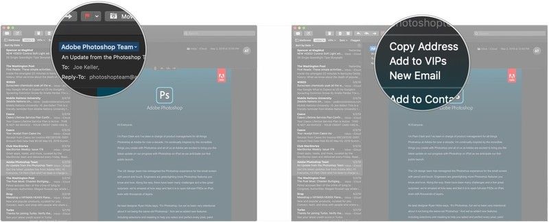 Нажмите на стрелку, нажмите Добавить в VIP