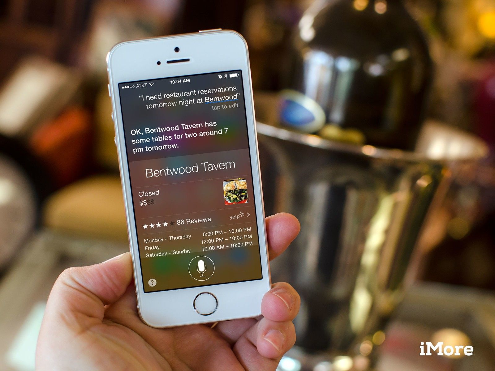 Как забронировать ресторан на iPhone и iPad с помощью Siri