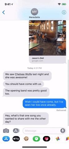 Сообщения 101: Как искать в Google места, видео и новости, которыми можно поделиться, прямо из ваших разговоров