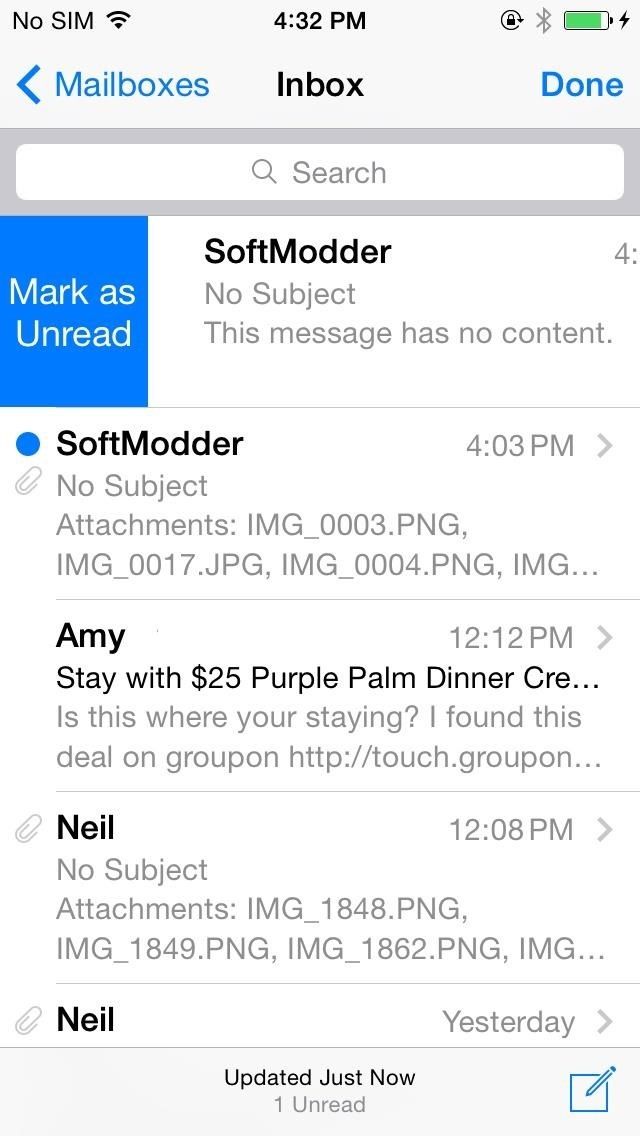 Хорошее и плохое об iOS 8's New Swipe Gestures in Mail for iPhone