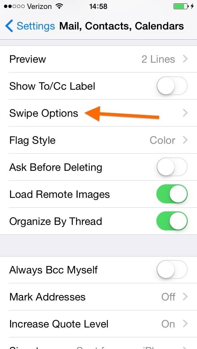 Хорошее и плохое об iOS 8's New Swipe Gestures in Mail for iPhone