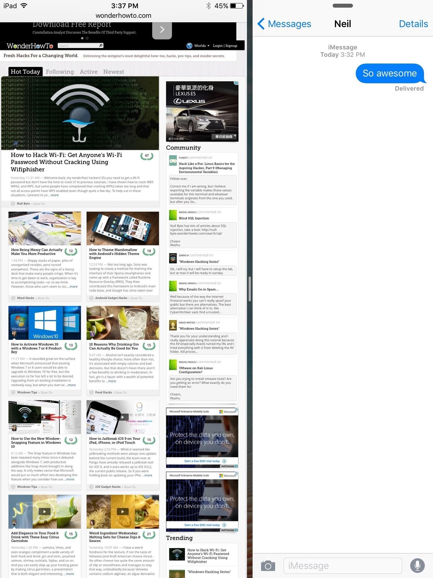 Как использовать режим разделенного просмотра на любой модели iPad