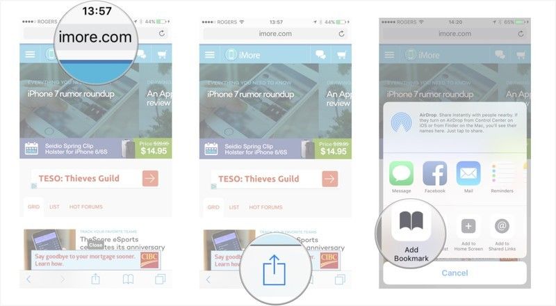 Запустите приложение, нажмите на кнопку «Поделиться» и выберите расширение действия.
