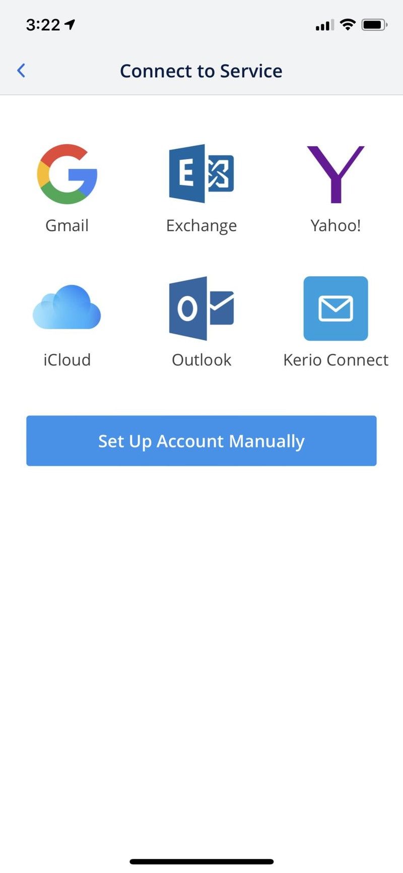 провайдеры электронной почты, добавить аккаунт