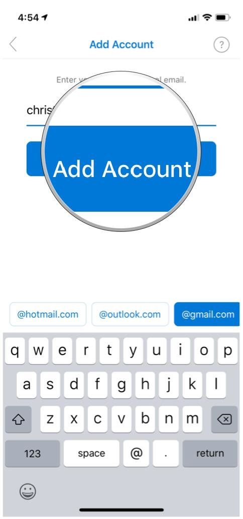 outlook добавить аккаунт