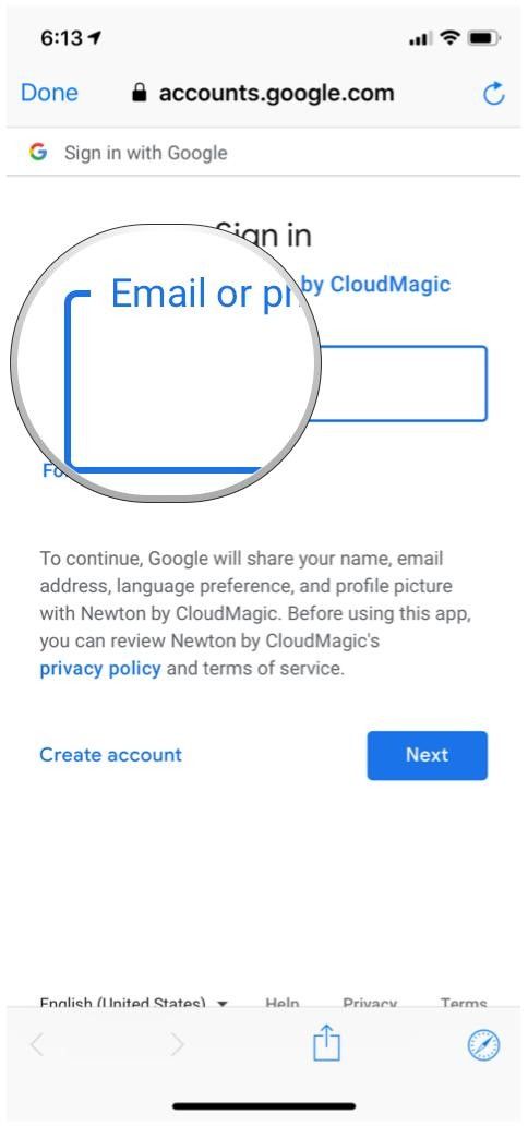 ньютон мейл гугл логин