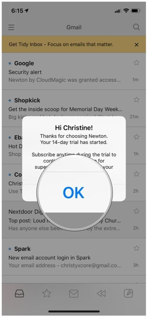 пробная версия Newton Mail