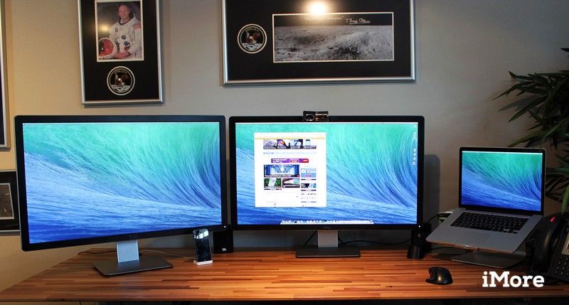 Как охватить окно между двумя дисплеями в Mavericks