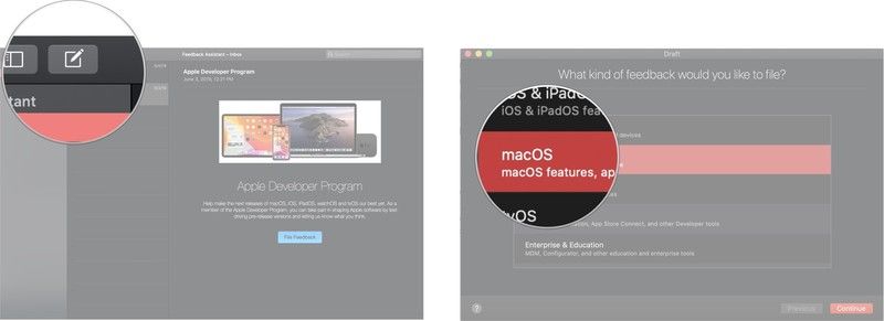 Нажмите Compose New, затем выберите macOS