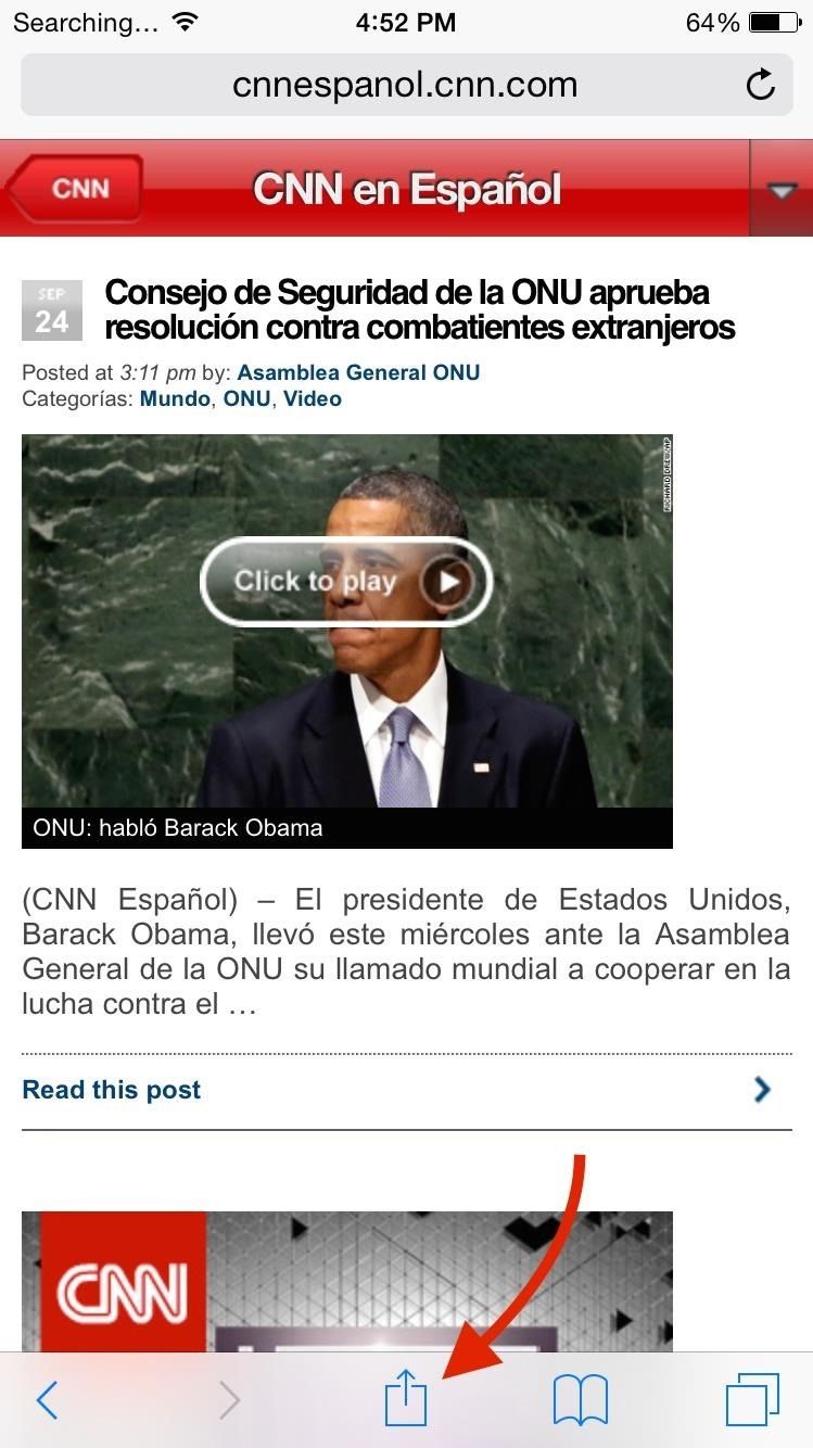 Как перевести иностранные веб-страницы в Safari для iOS 8