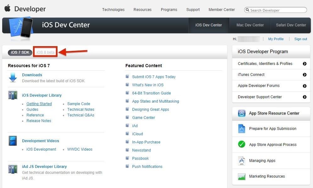 Как получить бета-версию iOS 8 на вашем iPhone или iPad прямо сейчас