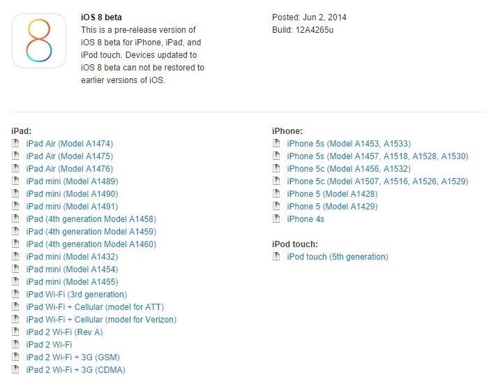 Как получить бета-версию iOS 8 на вашем iPhone или iPad прямо сейчас