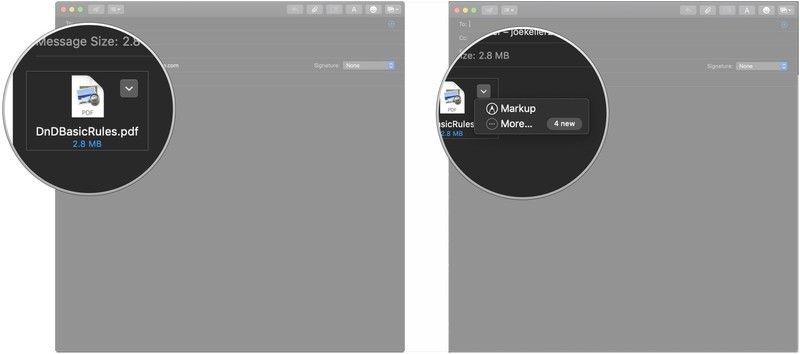 Нажмите стрелку, нажмите Разметка