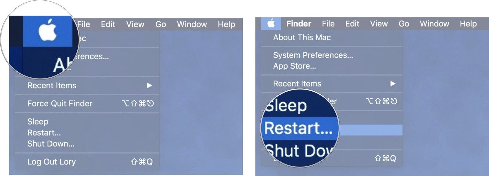 Перезагрузите ваш Mac