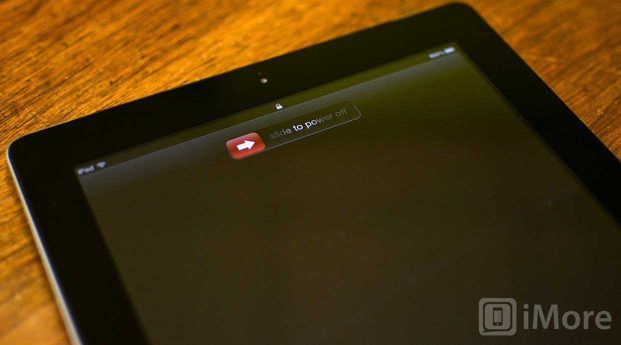 Слайд для отключения iPad