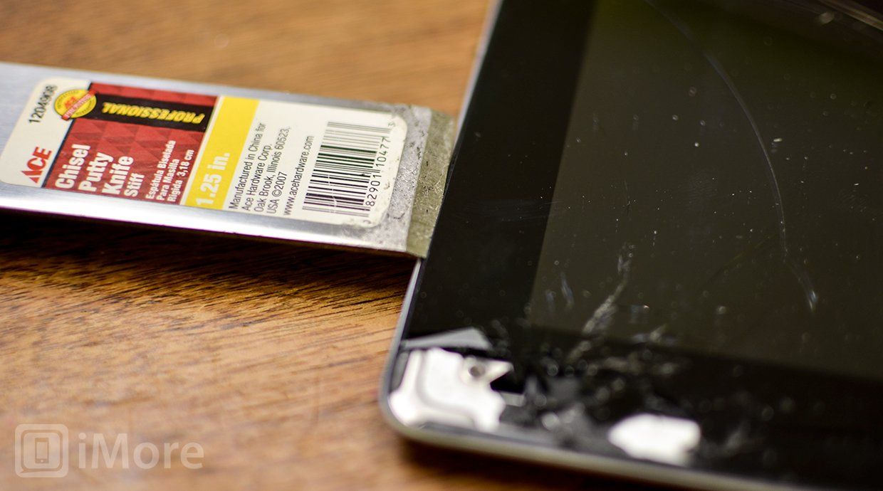 Начните подглядывать iPad планшета в левом нижнем углу