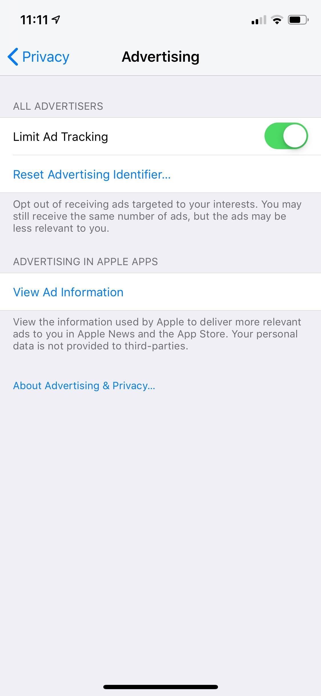 Как запретить рекламным компаниям отслеживать вас на вашем iPhone