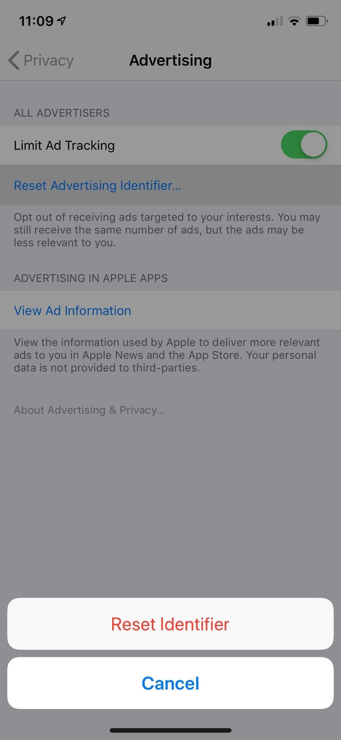 Как запретить рекламным компаниям отслеживать вас на вашем iPhone
