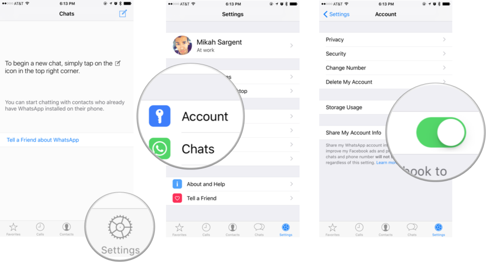 Как запретить WhatsApp делиться вашим номером с Facebook.
