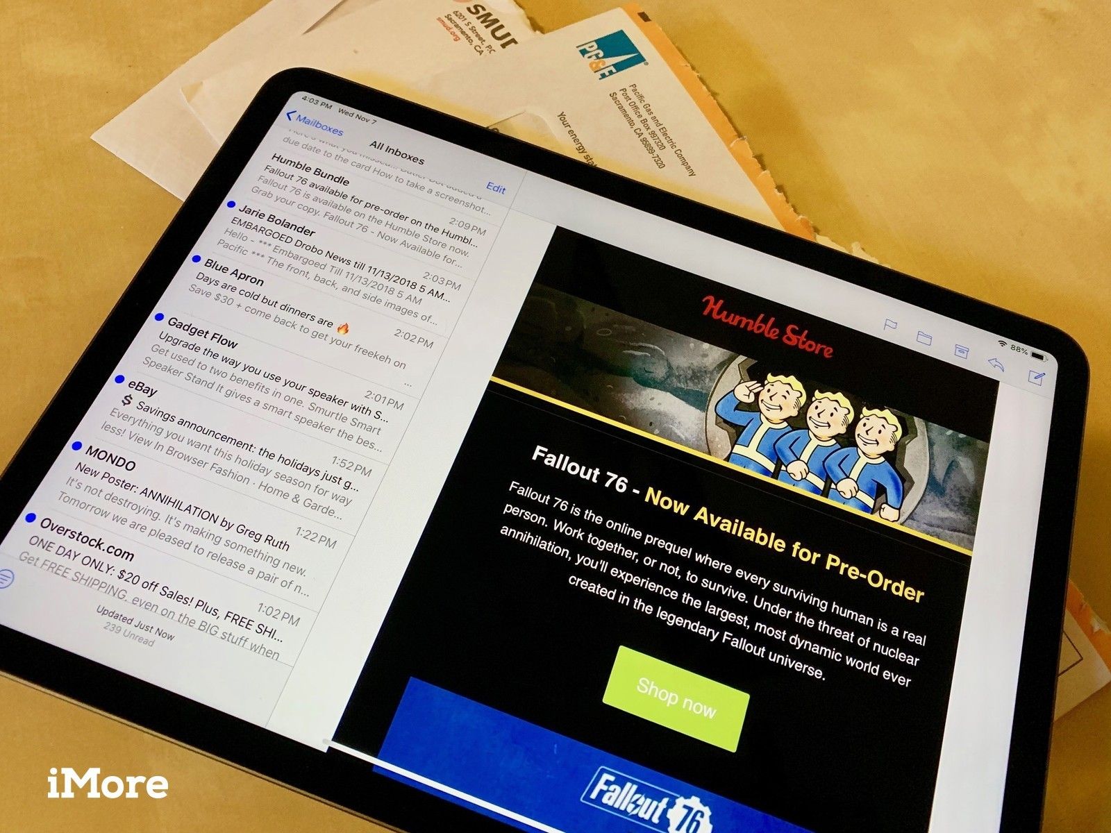 Почта на iPad