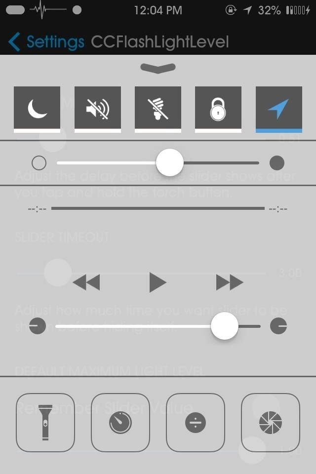Как добавить диммер в ваш iPhone's Flashlight in the Control Center