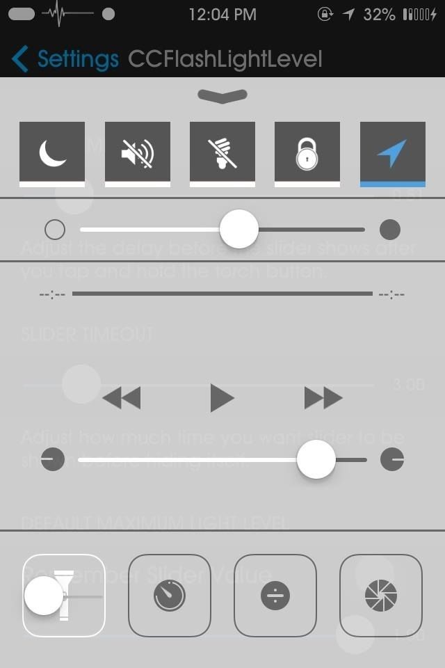 Как добавить диммер в ваш iPhone's Flashlight in the Control Center