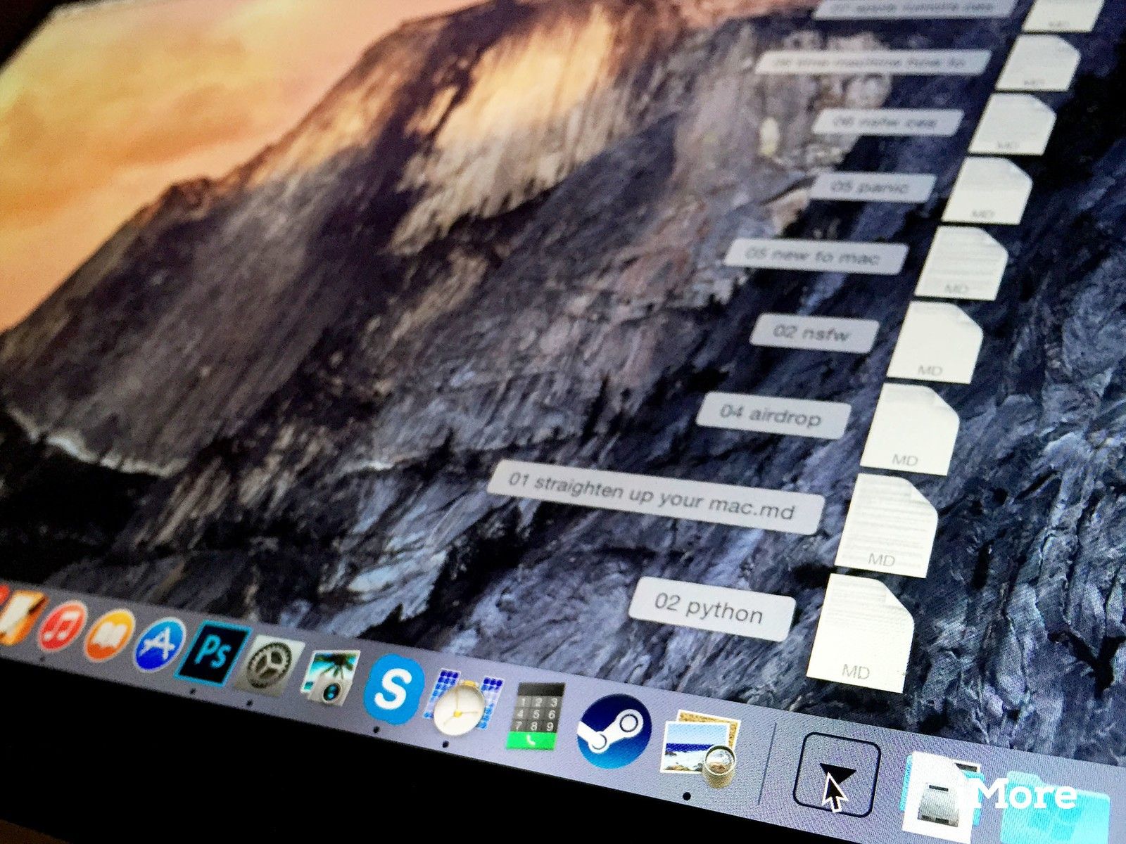 Как добавить теги в док в OS X Yosemite