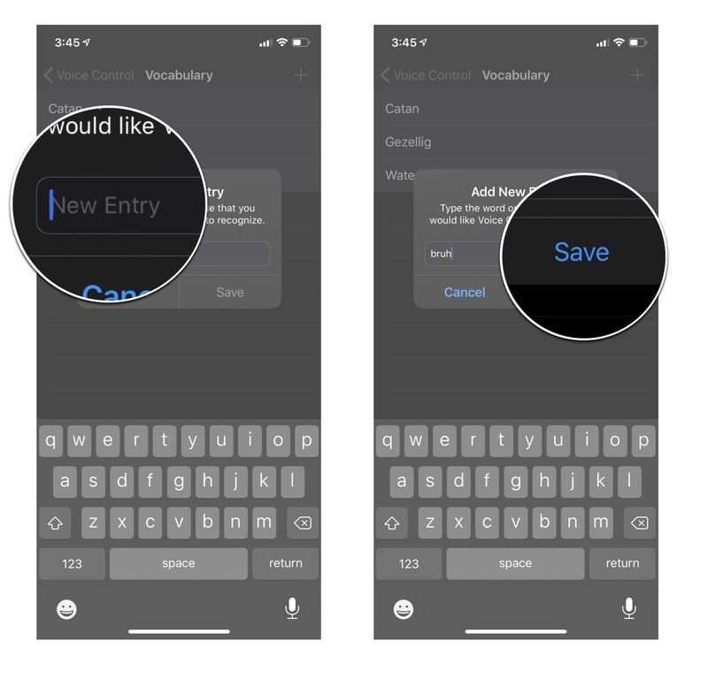 Введите работу, которую вы хотите, а затем нажмите Сохранить.