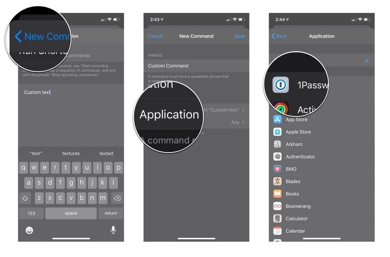 Нажмите назад, нажмите приложение, а затем нажмите на приложение, которое вы хотите. Это необязательный шаг.