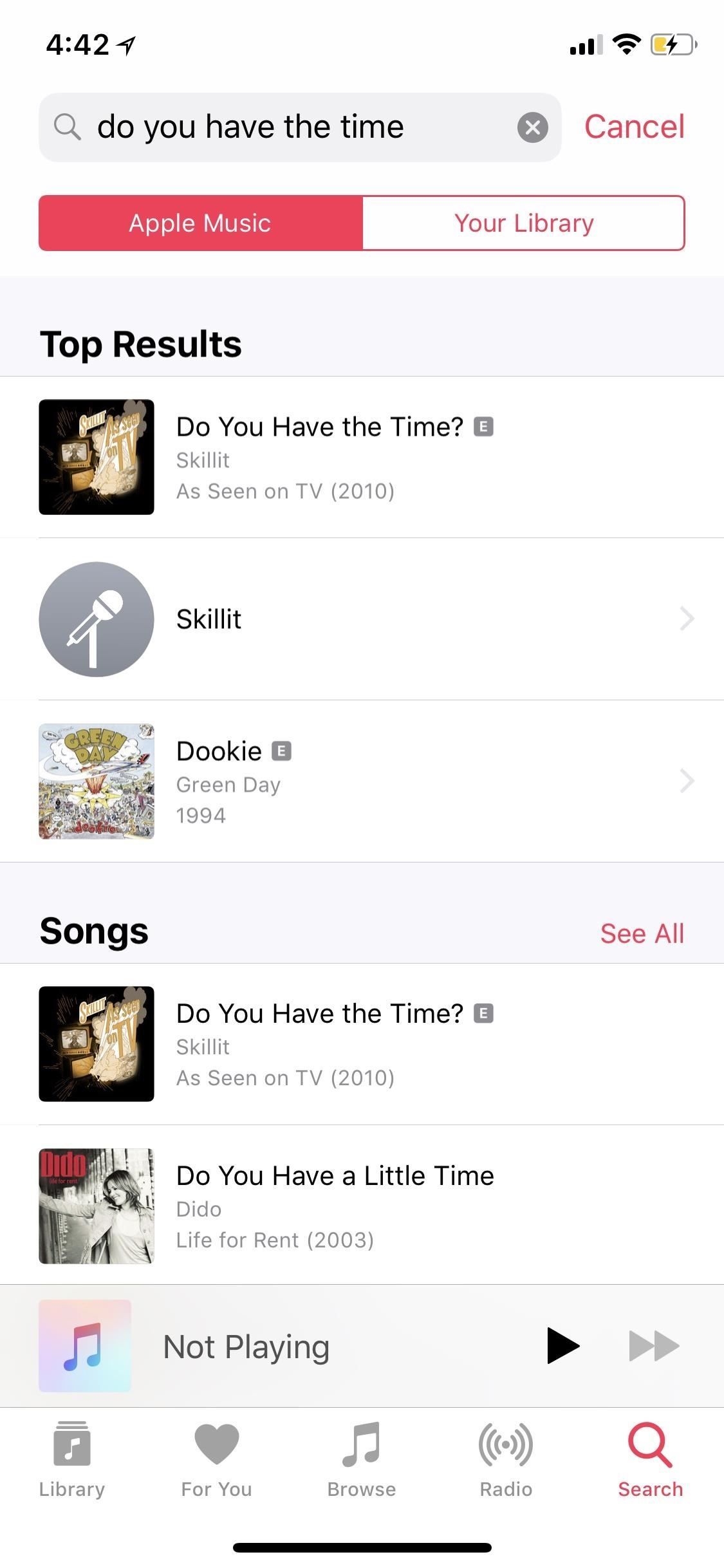 Как найти песни по текстам в Apple Music для iOS 12 - с подпиской или без