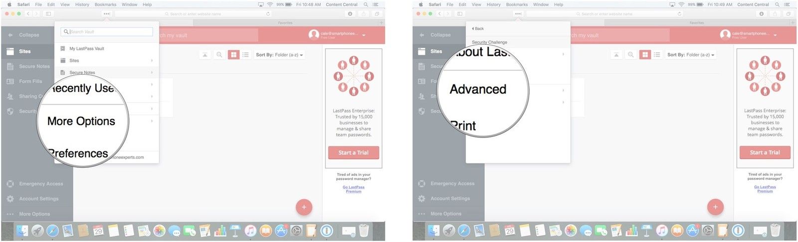Нажмите на Дополнительные параметры. Нажмите на Дополнительно.
