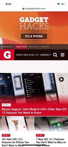 Как сохранить сафари's Toolbars Hidden While Scrolling Webpages in iOS 13