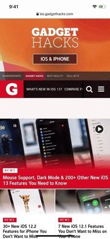 Как сохранить сафари's Toolbars Hidden While Scrolling Webpages in iOS 13