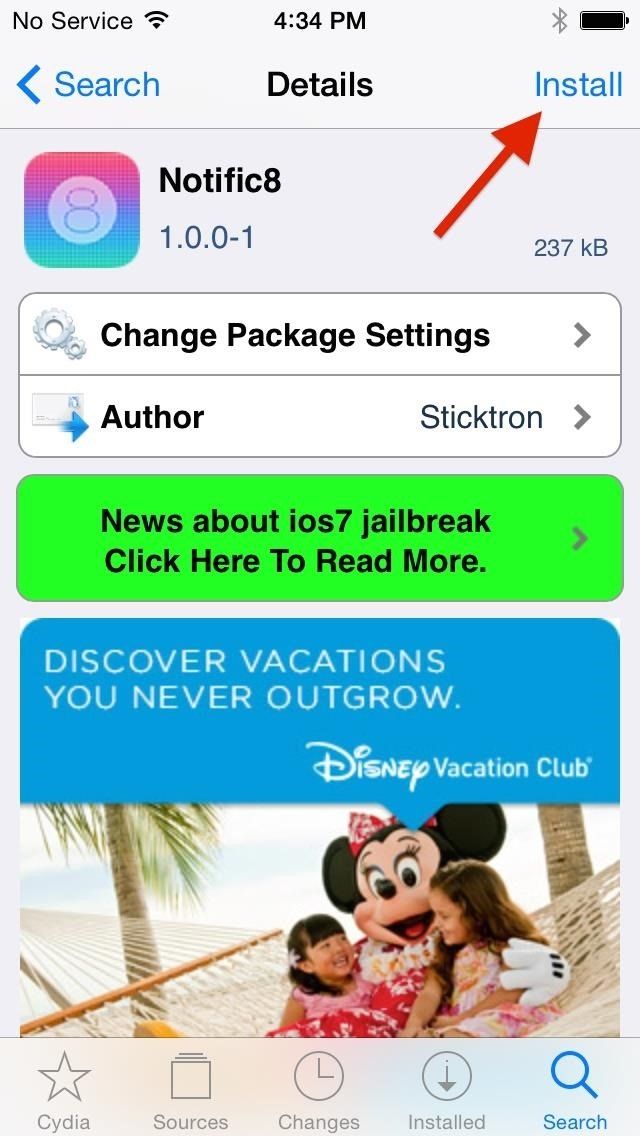 Как установить iOS 8's New Notification Center on iPads & iPhones Running iOS 7