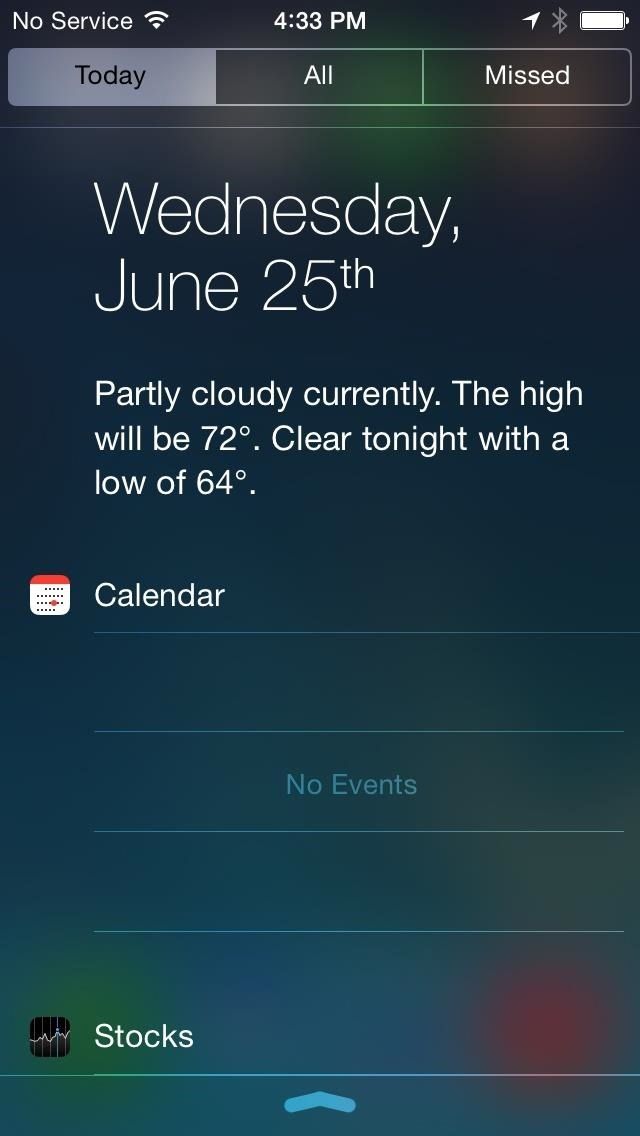 Как установить iOS 8's New Notification Center on iPads & iPhones Running iOS 7
