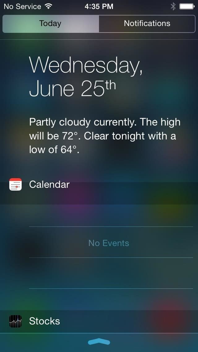Как установить iOS 8's New Notification Center on iPads & iPhones Running iOS 7