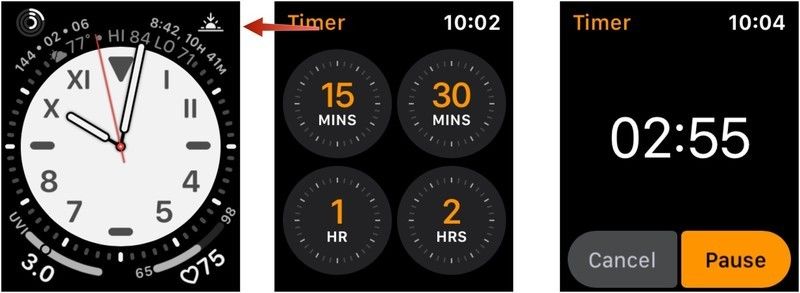 Таймер Apple Watch