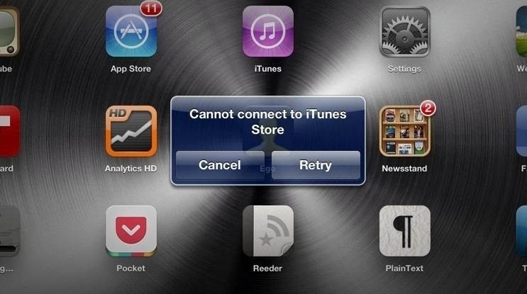 Не удается подключиться к App Store. Способы решения проблемы
