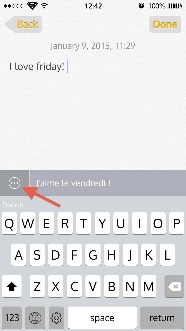 Планируется: клавиатура iOS, которая позволяет вам текст на любом языке вы хотите на вашем iPhone