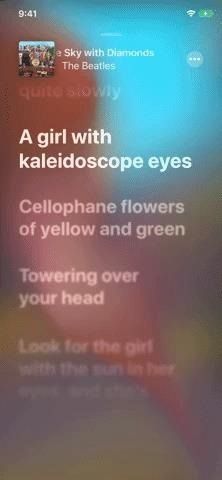 Просматривайте движущиеся, синхронизированные по времени тексты в Apple Music, чтобы петь вместе с любимыми песнями в iOS 13