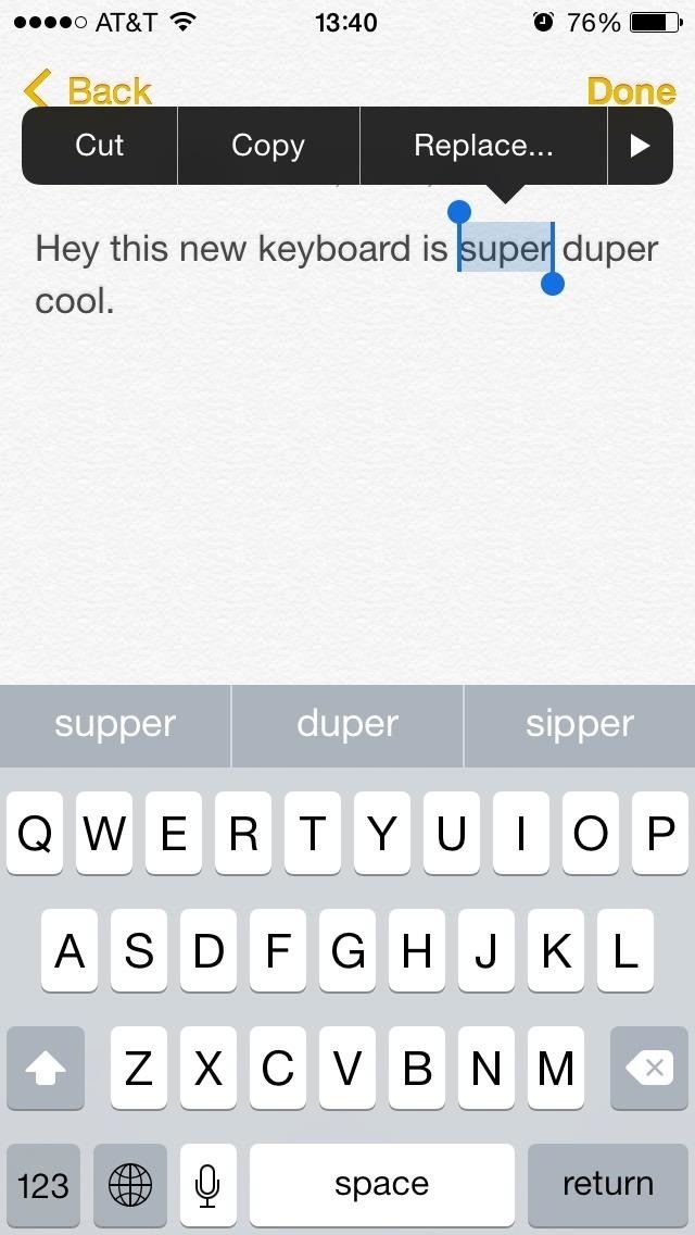 Самый простой способ использовать слова на вашем iPhone's Keyboard