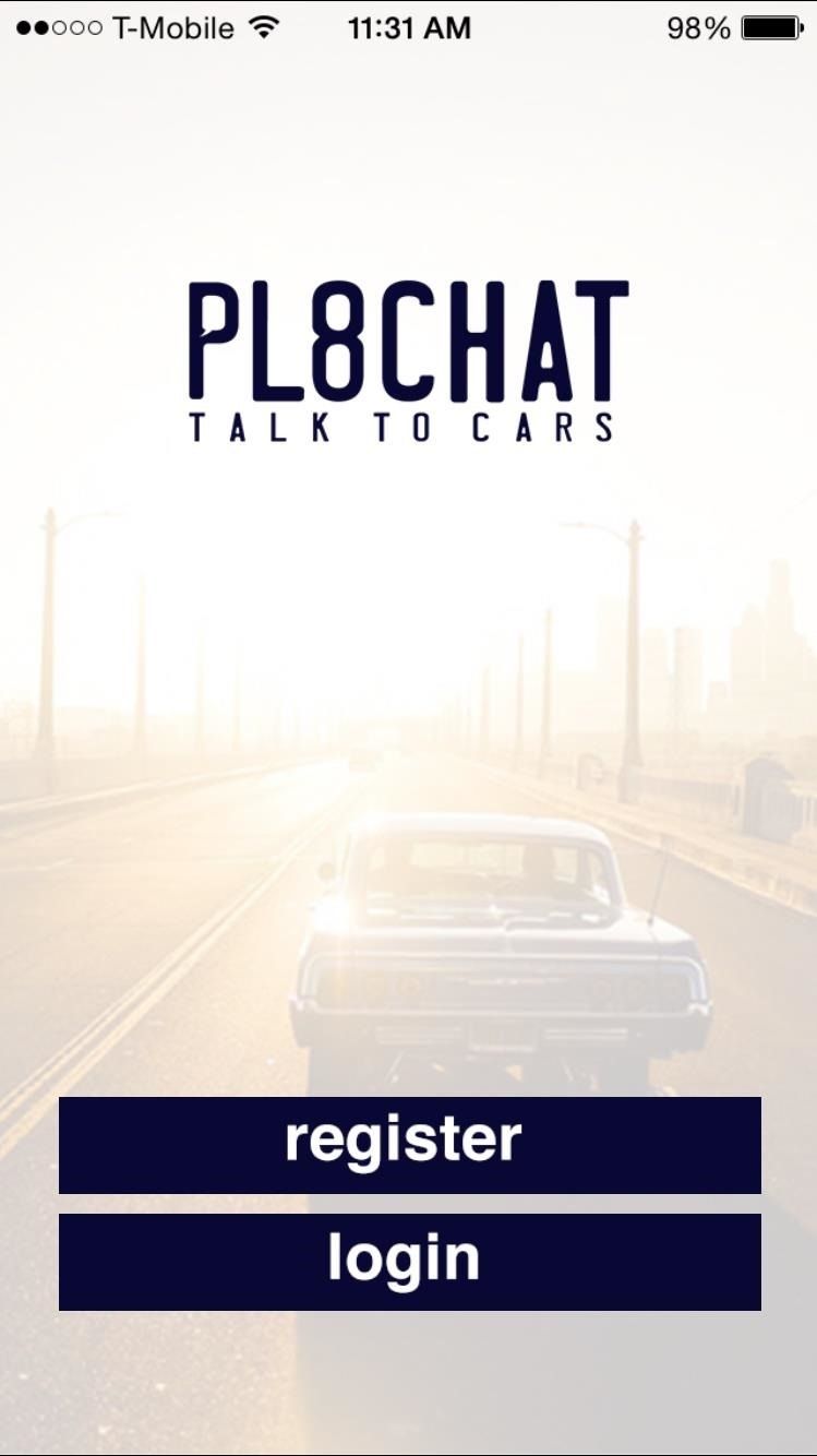 Сообщение других водителей на дороге, используя только их номерной знак