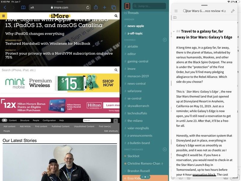 Предыдущее приложение Slide Over теперь будет впереди Предыдущее приложение Slide Over теперь будет впереди