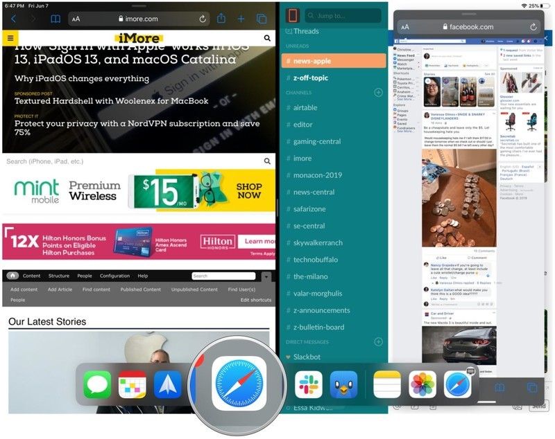 Поднимите док, нажмите на приложение Поднимите док, нажмите на приложение