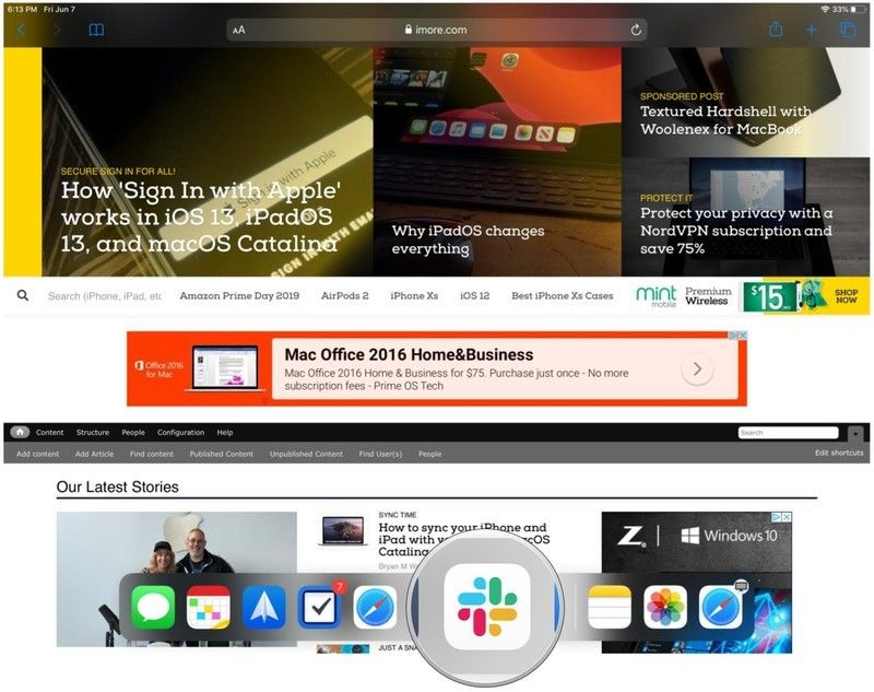 Сдвиньте снизу вверх, чтобы открыть ** док ** Сдвиньте снизу вверх, чтобы открыть ** док **