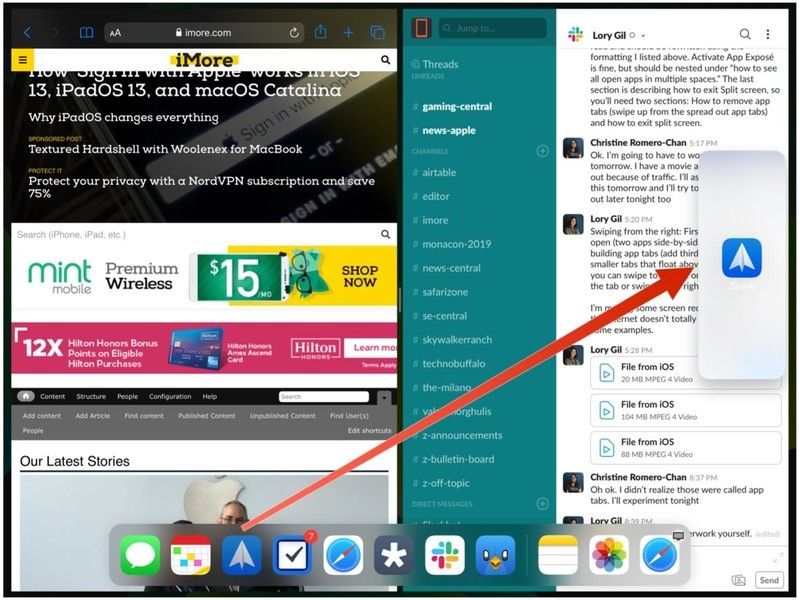 Перетащите приложение в слайд Перетащите приложение в слайд