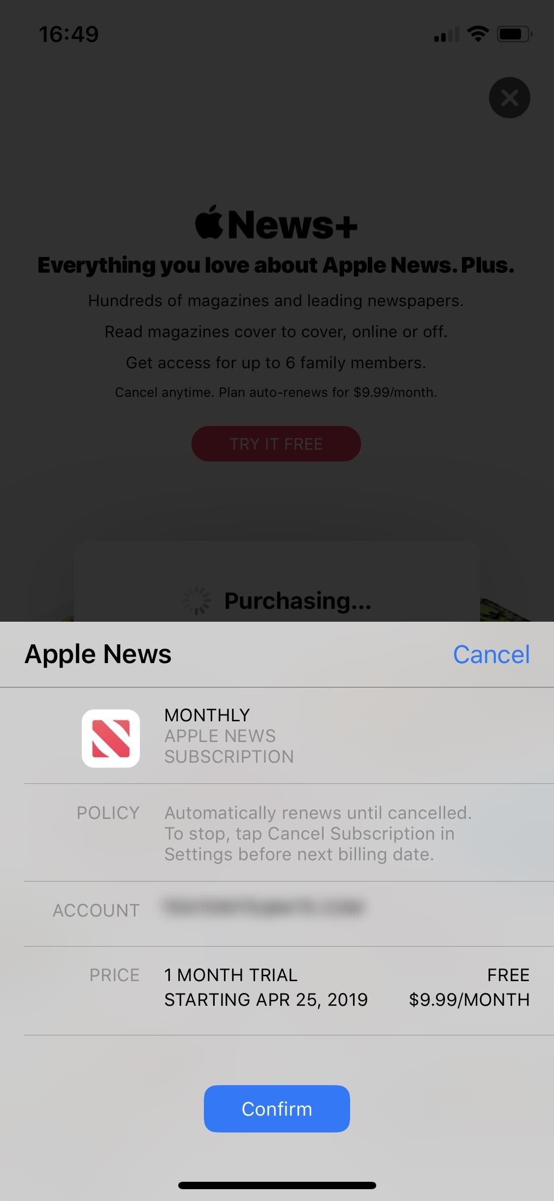 Как отменить Apple News + Автообновление до окончания бесплатного пробного периода