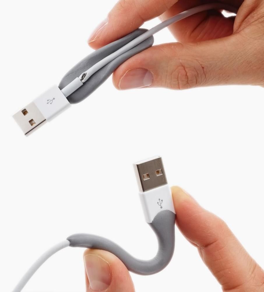 Как починить потертый зарядный кабель