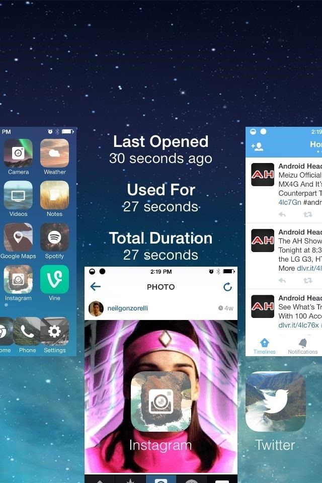 Как просмотреть статистику использования приложений в вашем iPhone's Multitasking Menu