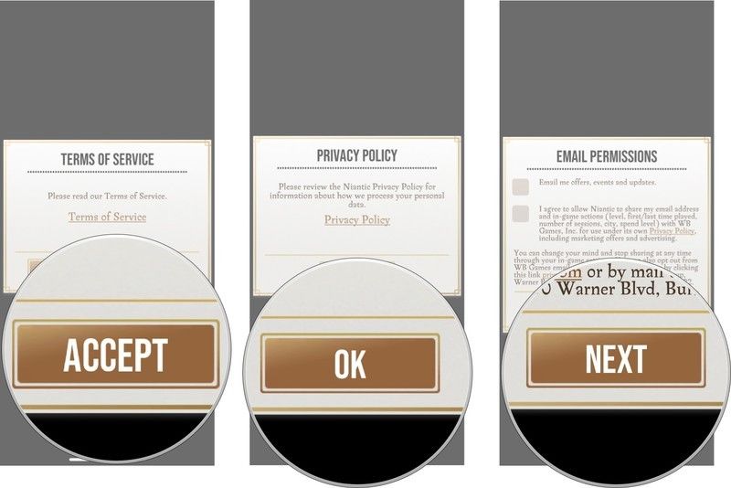 Примите условия и положения и прочитайте Политику конфиденциальности, а затем решите, хотите ли вы получать электронные письма от Niantic и хотите делиться своей деятельностью с WB Games Примите условия и положения и прочитайте Политику конфиденциальности, а затем решите, хотите ли вы получать электронные письма от Niantic и хотите делиться своей деятельностью с WB Games